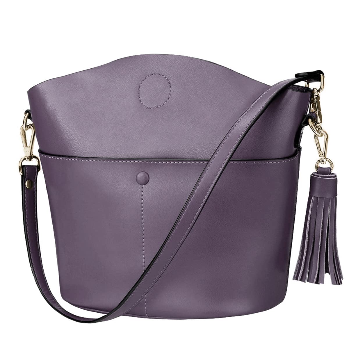 S-ZONE Women Cowhide Genuine Leather Small Crossbody Bag Shoulder Purse Handbag