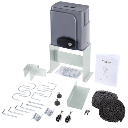 CO-Z APP Smart Automatic Sliding Gate Opener, 280W Electric Gate Opener for Doors up to 1400lb 40ft, Driveway Home Garden Gate Opening System, Gate Complete Kit with Remote Control & IR Sensor