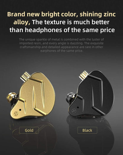 KZ ZSN PRO X Earphone with 1BA and 1DD, KZ High Fidelity in Ear Earbuds High Resolution in Ear Monitor Headphone (with Mic, Blue)……