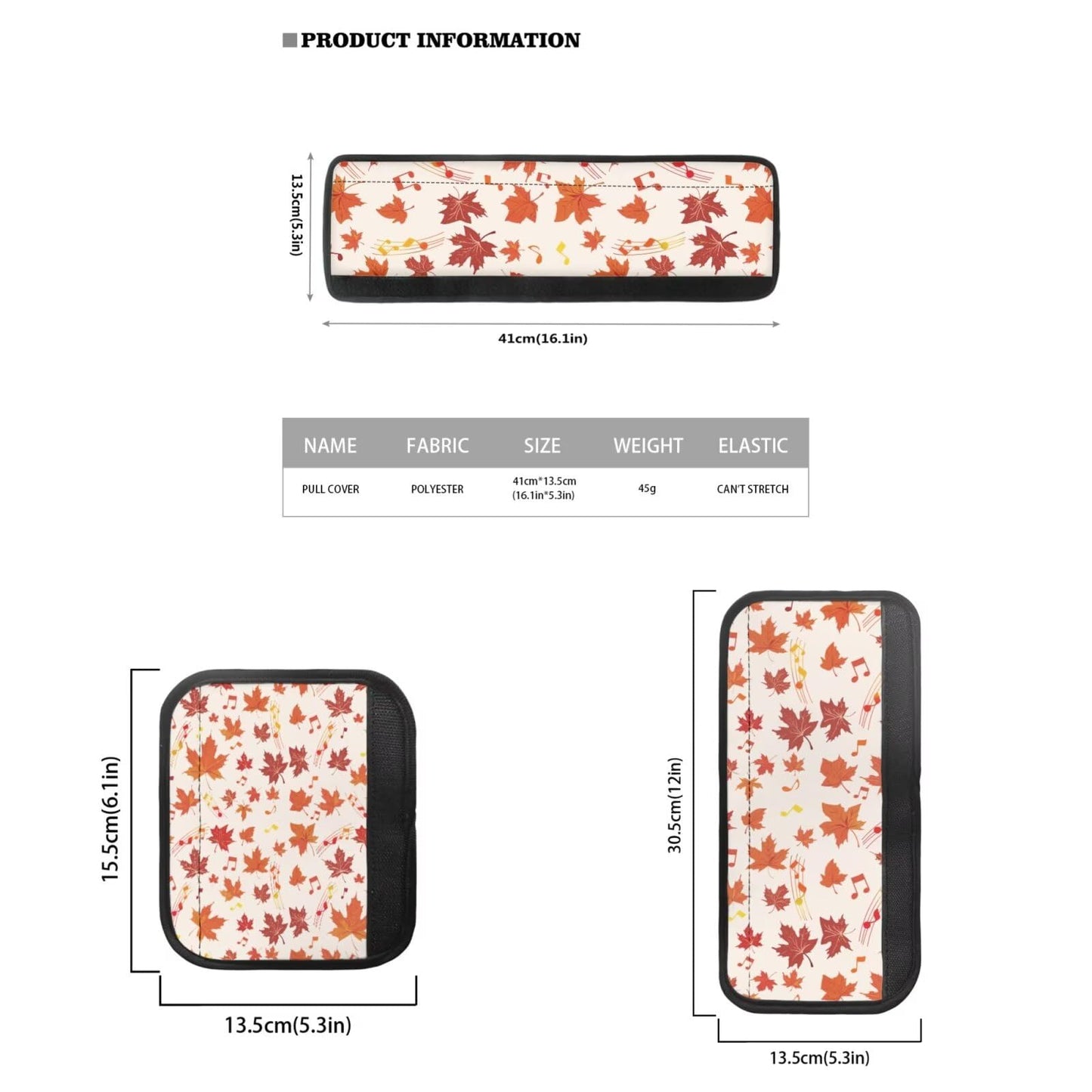 Yatixapu Refrigerator Door Handle Covers Set of 6, Autumn Maple Leaf Antiskid Protector for Fridge Oven Dishwasher Microwave Keep Your Kitchen Appliance Clean from Smudges, Food Stains