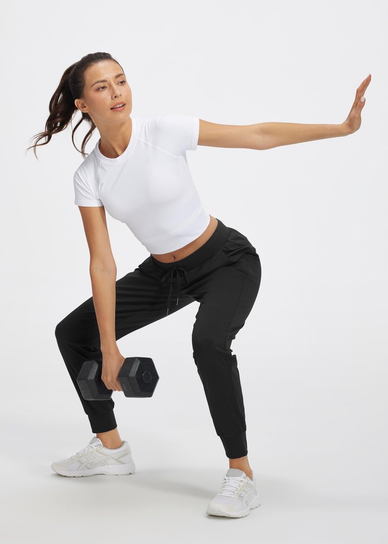 Libin Joggers for Women Yoga Sweatpants Athletic Dance Workout Leggings Tapered Lounge Casual Pants for Golf Running Cloths, Light Khaki 3XL