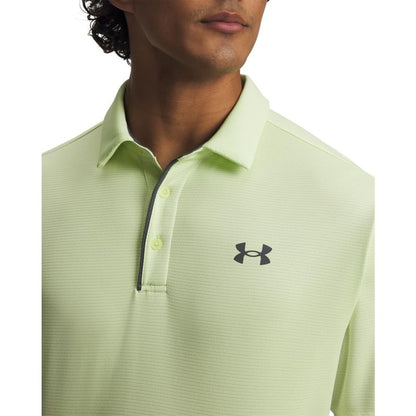Under Armour Men's Tech Golf Polo, (392) Fade Green / / Pitch Gray, Large