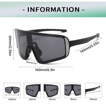 Long Keeper Cycling Sunglasses for Women Men Youth Running Riding Baseball Sports Sun Glasses Windproof Driving Sports Shades (Black Frame Dark Grey Lens)