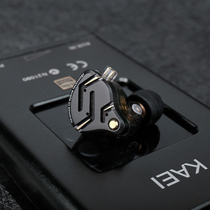 KZ ZS12 PRO 2 in Ear Monitor,1DD+5BA Hybrid Wired Earbud,IEM Earphones,Gaming Earbuds,HiFi Deep DASS IEM for Gaming,KZ Earbuds with 2PIN Cable for Audiophile (with Microphone, Silver)