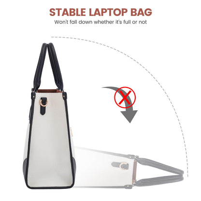 LOVEVOOK Laptop Bag for Women 15.6 lnch,Waterproof Laptops Tote Bags for Womens,Professional Work Bags for Women with Cup Holder,Large Laptop Purse Computer Briefcase Office Teacher Clutch Bag,2 PCS