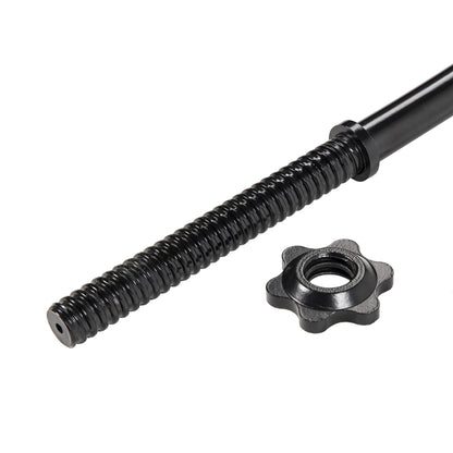 Signature Fitness Standard Olympic Super Curl Barbell Curl Bar Threaded Curl Bar, 48 inch, TH-CRUL-B