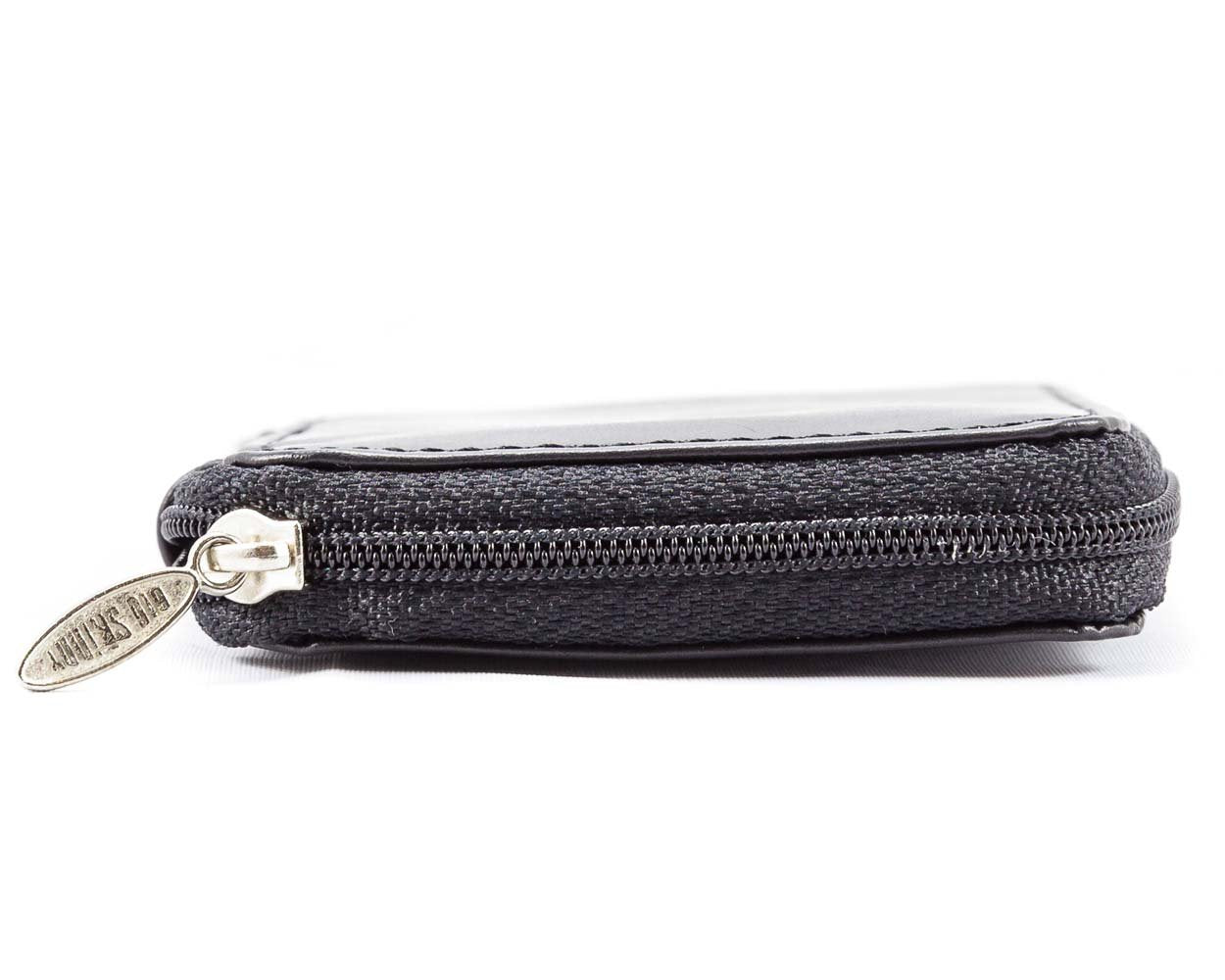 Big Skinny Leather Slim Key Case, Holds Up to 3 Cards, Black