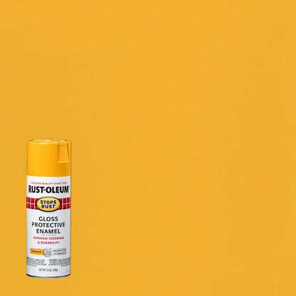 Rust-Oleum 298537-6PK Stops Rust Spray Paint, 12 oz, Gloss Tuscan Sun, 6 Pack