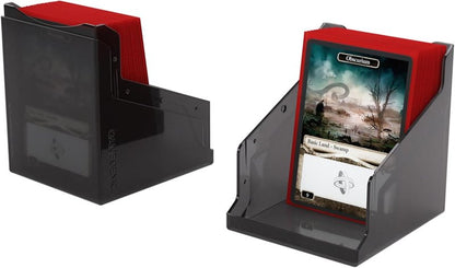 Gamegenic Bastion XL Deck Box - Secure Storage for 100+ Double-Sleeved Trading Cards | Compact Black Design