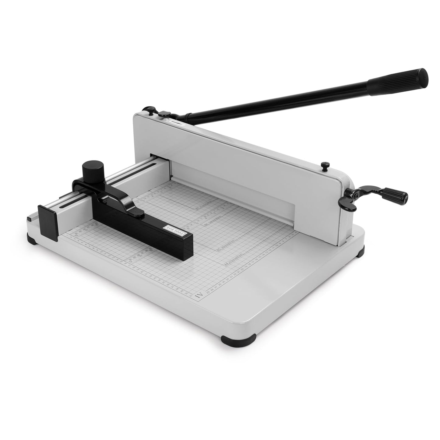 Guillotine Paper Cutter Heavy Duty 400 Sheet Capacity，Paper Cutter 12 Inch for A4 Paper with HSS Blade,Industrial Commercial Trimmer for Office,School,Print Shop,Safety Lock & Clear Grids