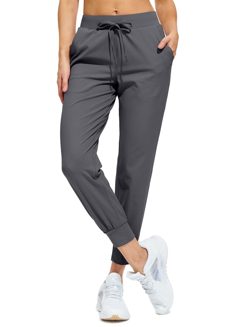 Libin Joggers for Women Tall/Regular/Petite Dance Sweatpants Athletic Workout Trousers Pants Tapered Casual Teacher Yoga Pants for Running Golf Work Cloths, Dark Grey XS