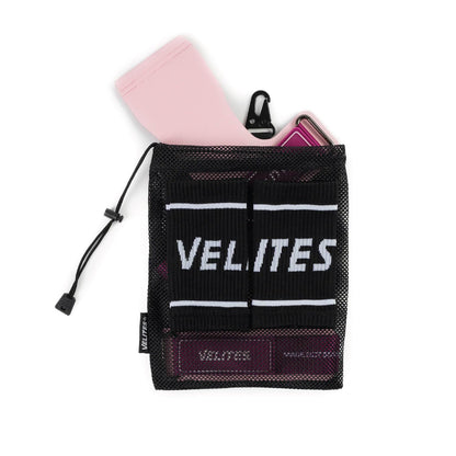 Velites - Official Crossfit® Games Quad Ultra Grips - Size L Color Pink - No Chalk and Smooth Bars - Wristbands and Carry Bag Included - Pull-ups, Muscle-ups and Toes to bar