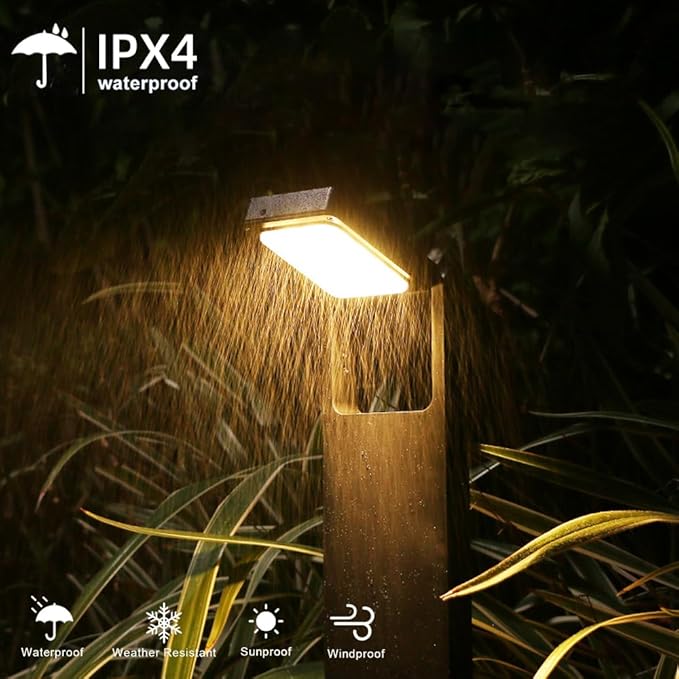 Outdoor Solar Garden Light, Solar Powered Landscape Spot Light with IP65 Waterproof, 2 Lighting Modes Pathway Decorative Light for Yard Lighting