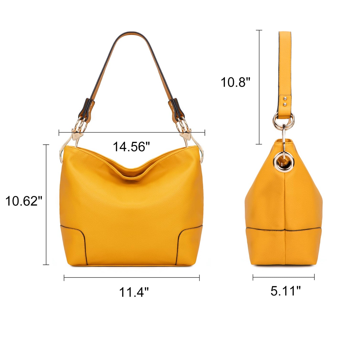 Montana West Hobo Bags for Women Purses and Handbags Ladies Bucket Shoulder Bags,MWC-HB-128B-YL