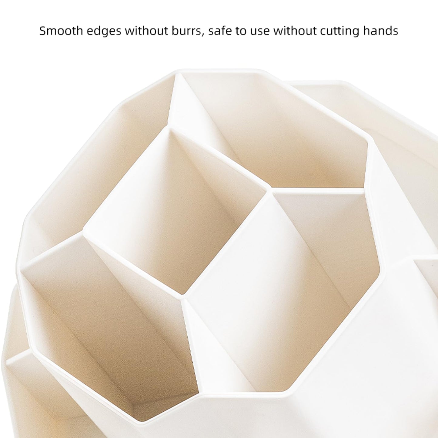TNDCKP 360° Rotating Makeup Brush Holder Organizer with 9 Slots, Makeup Organizers Countertop, Makeup organization and Skincare Storage for Vanity, Desktop, Bathroom (WHITE)