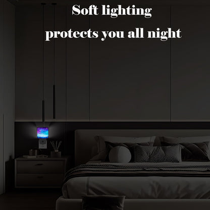 FSHVQKD Starry Sky Forest Night Light,Plug Into Wall Decor for Stairway,Hallway,Kitchen,Dusk to Dawn Sensor Nightlights for Boys/Girls/Women/Men Room Gifts