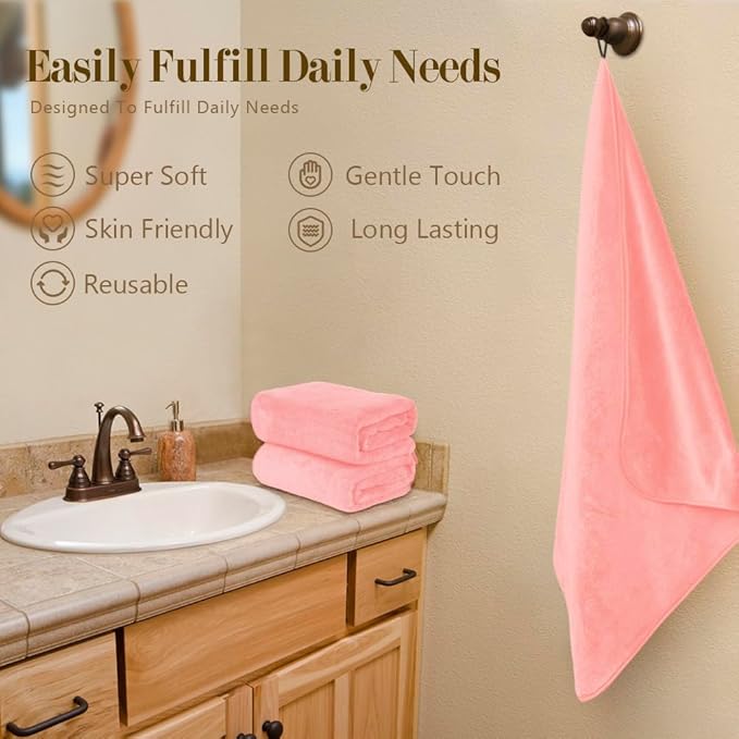 Orighty Microfiber Bath Towels Pack of 4