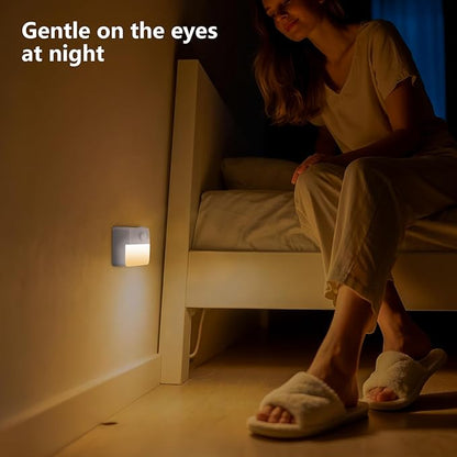 Motion Sensor Stair Light for Indoor, Battery Operated Closet Lights, Portable LED Wireless Stick on Night Lights for Hallway, Bedroom, Under Cabinet, Kitchen(6 Pack, White)
