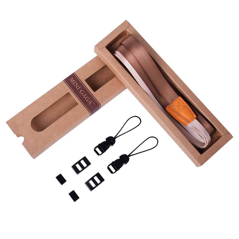 AOLLCCAE Universal Adjustable Slim Shoulder Sling Neck Strap for All Camera DSLR SLR (Coffee Brown)