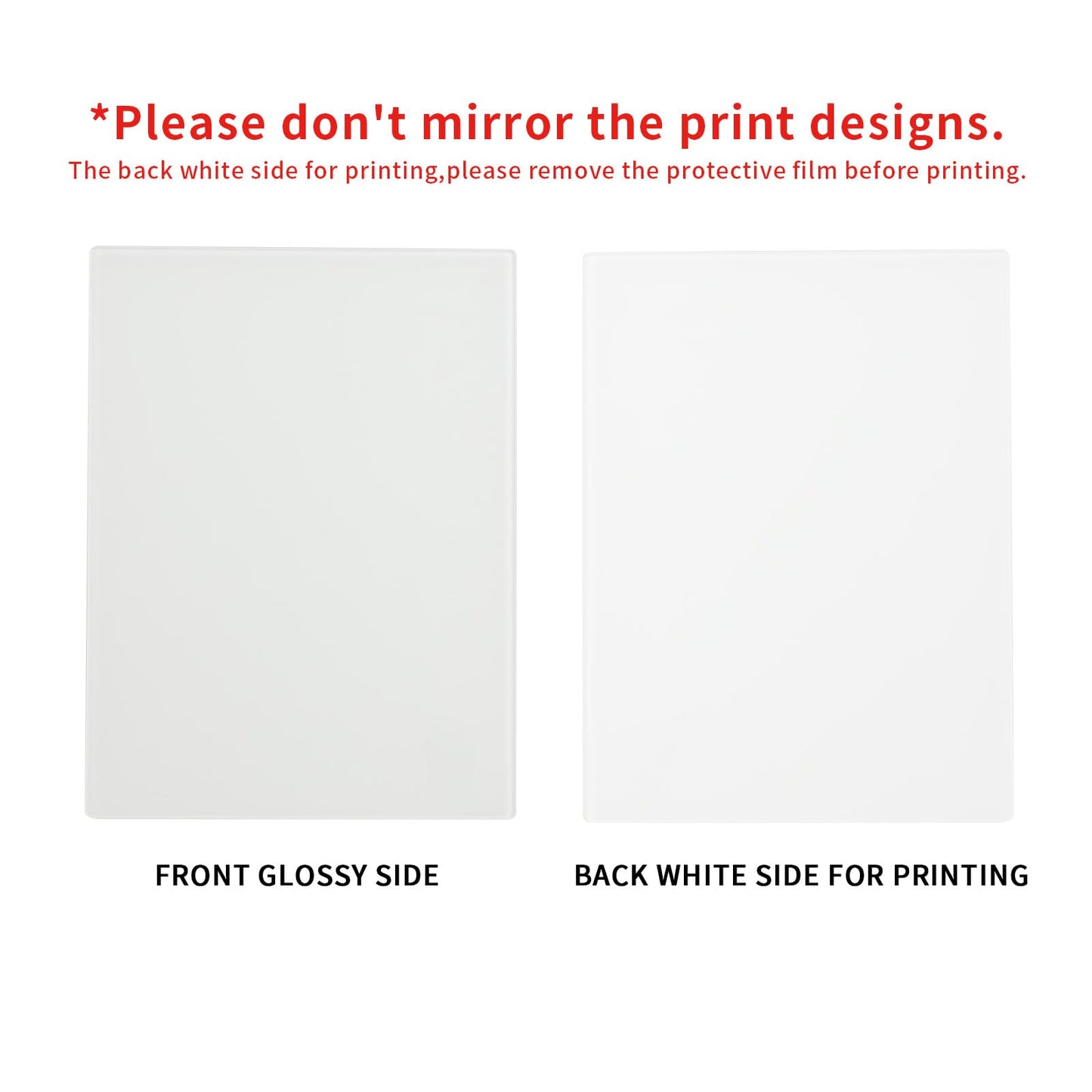 PYD Life 2 Pack Sublimation Night Lights Blanks LED Glass Photo Frames Panels White 5" x 7" with Warm Light,with Wood Stand for Custom Photos Designs, DIY Gifts for Couples, Family