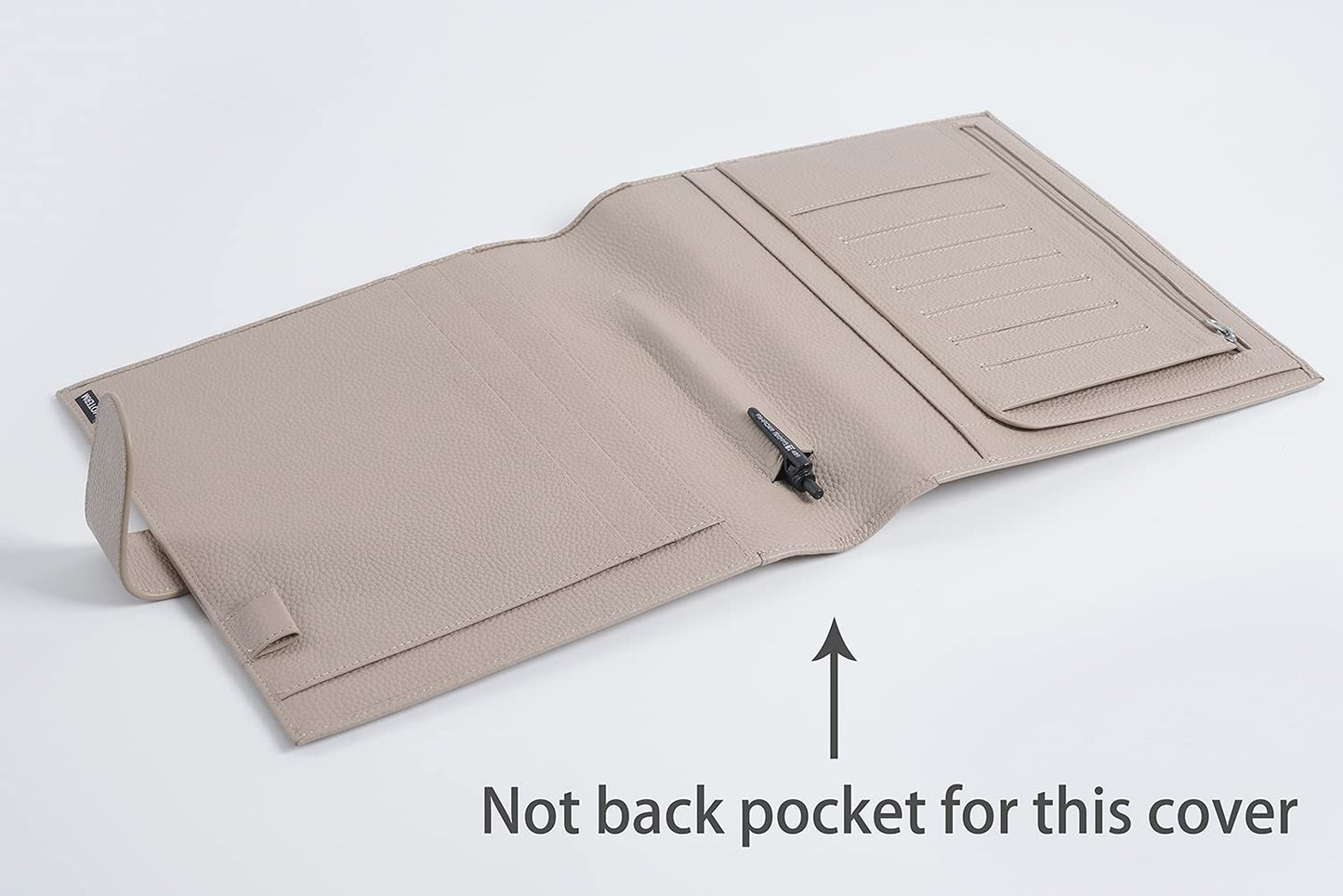 Moterm Leather Cover for HP Classic - with Pen Loop and Card Slots (Pebbled-Taupe)