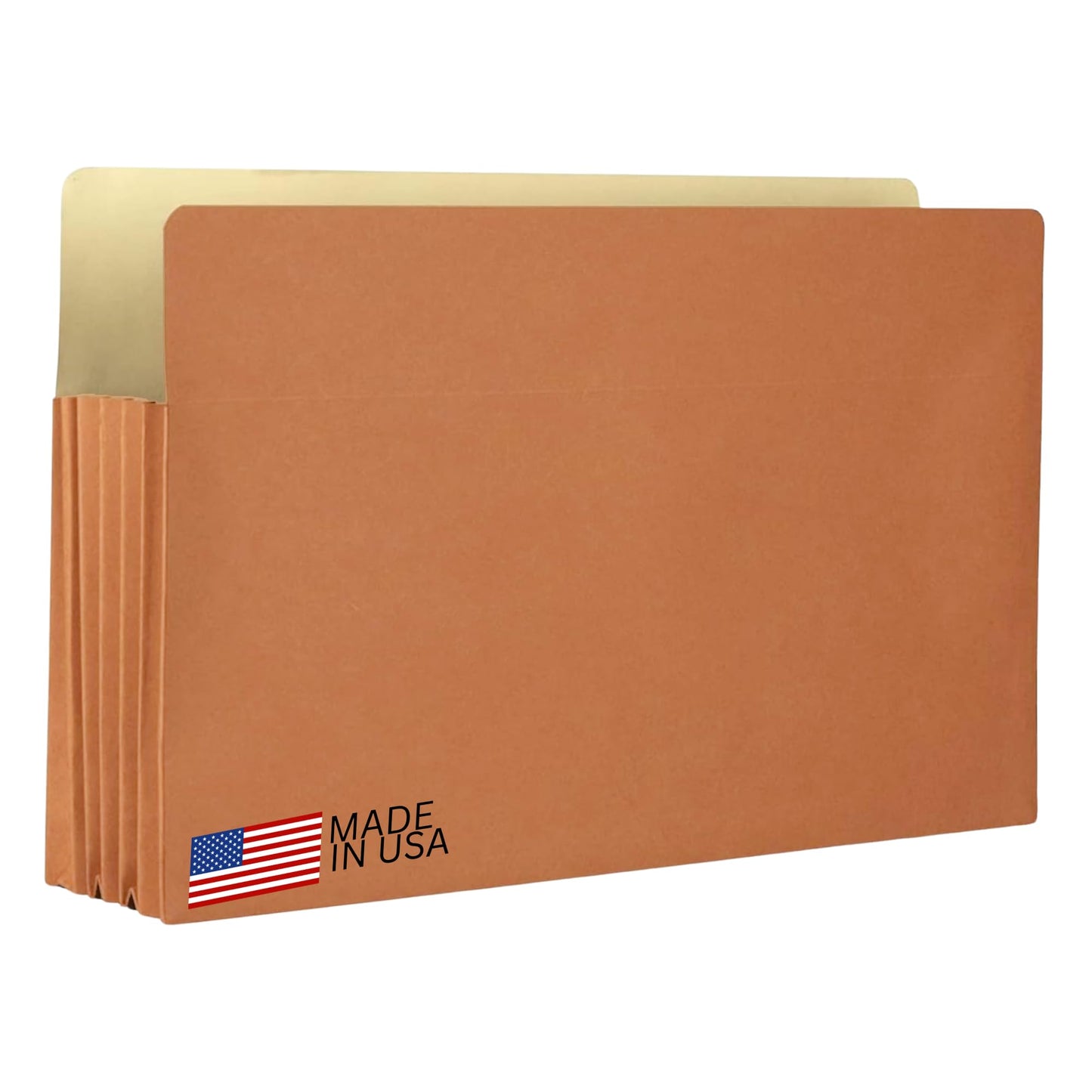The File King Expanding Accordion File Folder - Legal Size 8½” x 14” | 3.5” Expansion, 10 Pack | Straight Cut Tab | Holds Thick Case Files | Law, Accounting & Business Filing Organizer | Made in USA