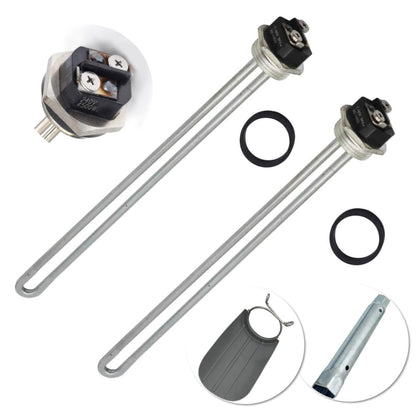 DROMIX Water Heater Elements, 2 PCs Pack 4500W/240V, the Pack Including Element Wrench and Quick Change Tool, Fits Most Models of Dual Element Eletrical Water Heaters