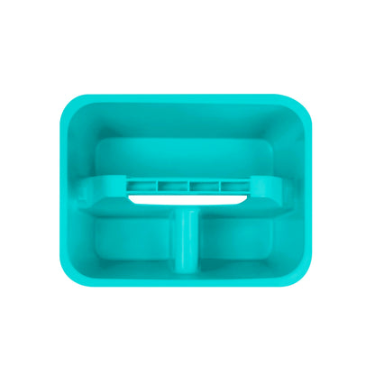 Storex Mini Classroom Caddy, Multipurpose Classroom Organizer with Handle, Teal, 12-Pack (01065U12C)