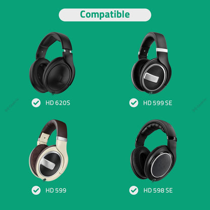 GEEKRIA Audio Cable Compatible with Sennheiser HD 620S/599/599SE/ 598/598SE/560S/400PRO/579/569/550/505 Headphones, 3.5mm to 2.5mm Replacement Stereo Cord (5.6ft/1.7m)