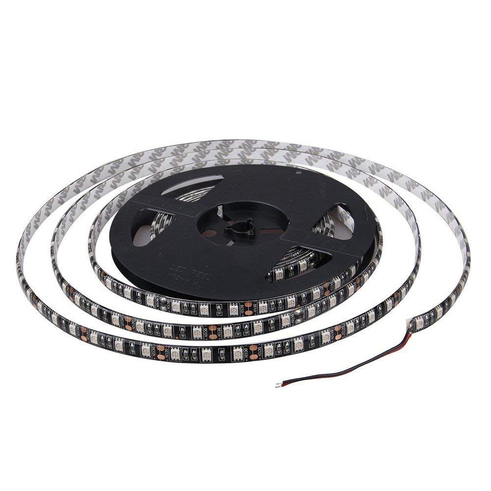SOCAL-LED LIGHTING 5M 16.4ft Yellow Flexible LED Strip High Power Bright 300 SMD 5050 with Double Side Tape, IP65 Waterproof, Cuttable, Black PCB