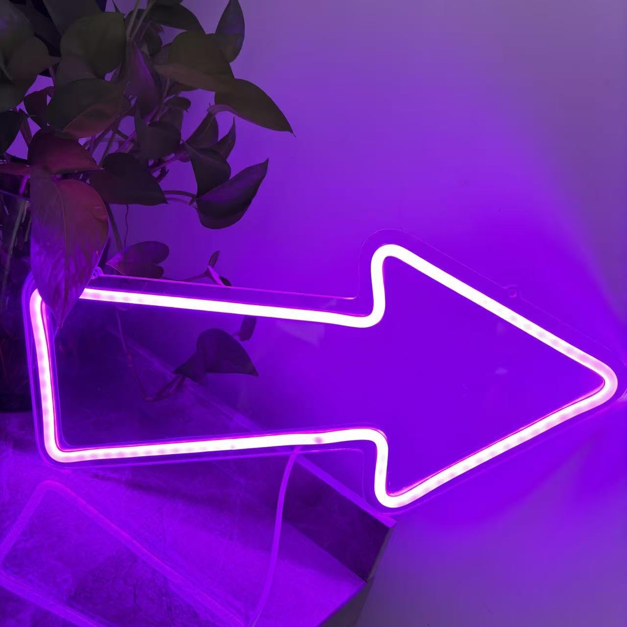 Arrow neon sign, Arrow led sign, light up sign Neon sign for business Light up sign business