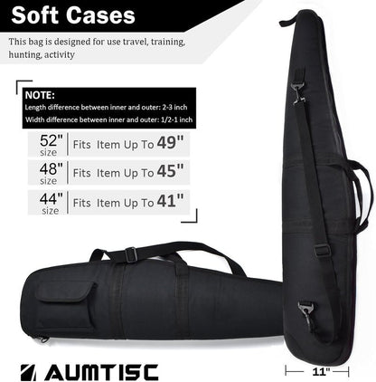 Soft Rifle Gun Case - 41/45/49 Inch Shotgun Carrying Bag with Adjustable Shoulder Sling