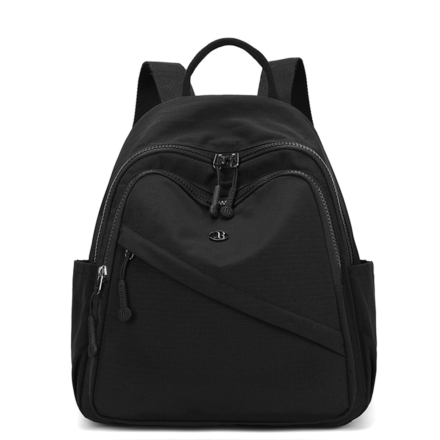Wafybsre Backpack for Women Small, Mini Nylon Travel Backpack Purse, Shoulder Bag Cute Lightweight Daypack for Ladies (Black)