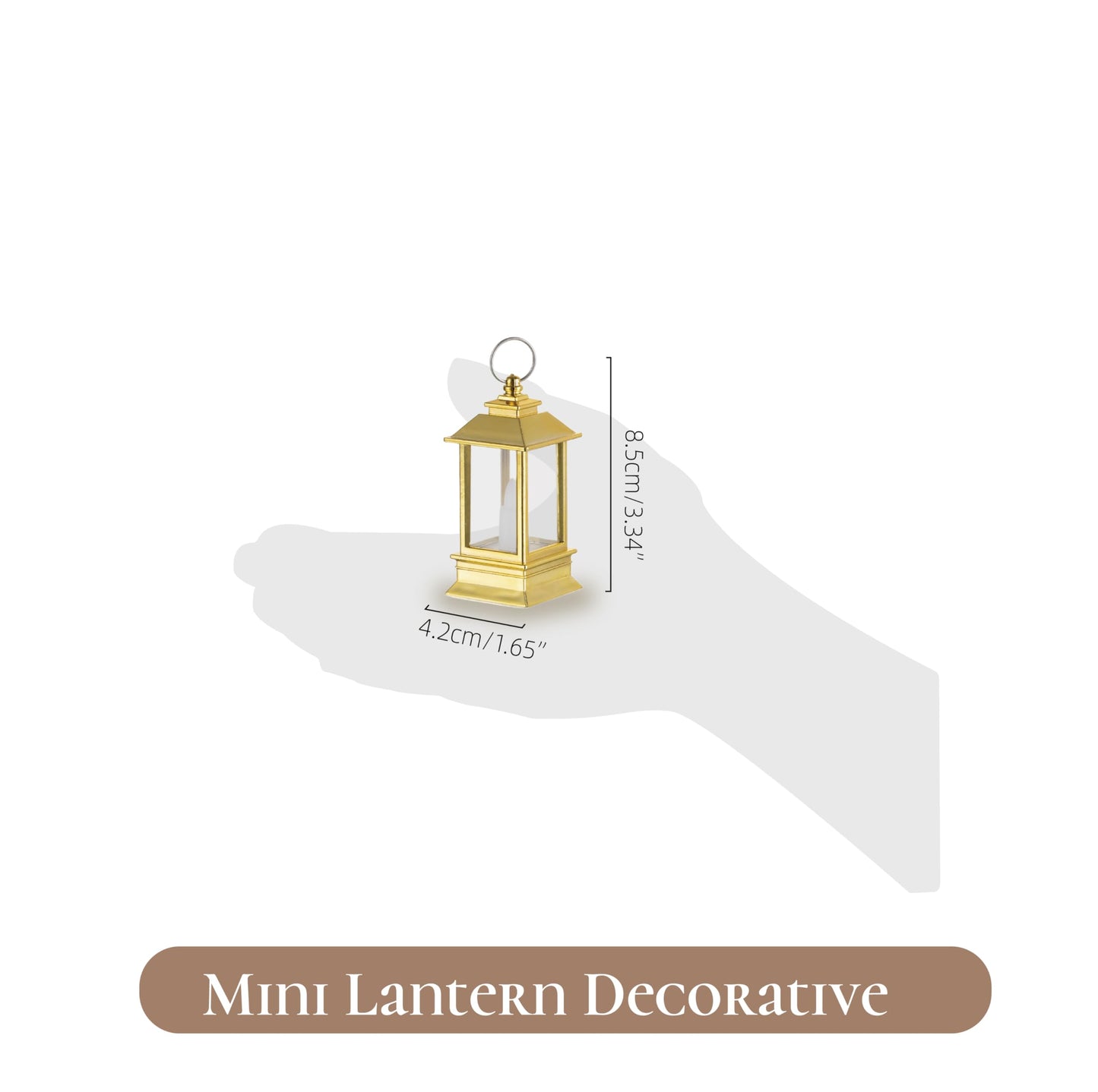 Staymoment Gold Lanterns Decorative Indoor: 24 Pcs Mini Lanterns for Wedding Table Centerpieces Small Battery Powered LED Lights Bulk for Party Christmas Decor