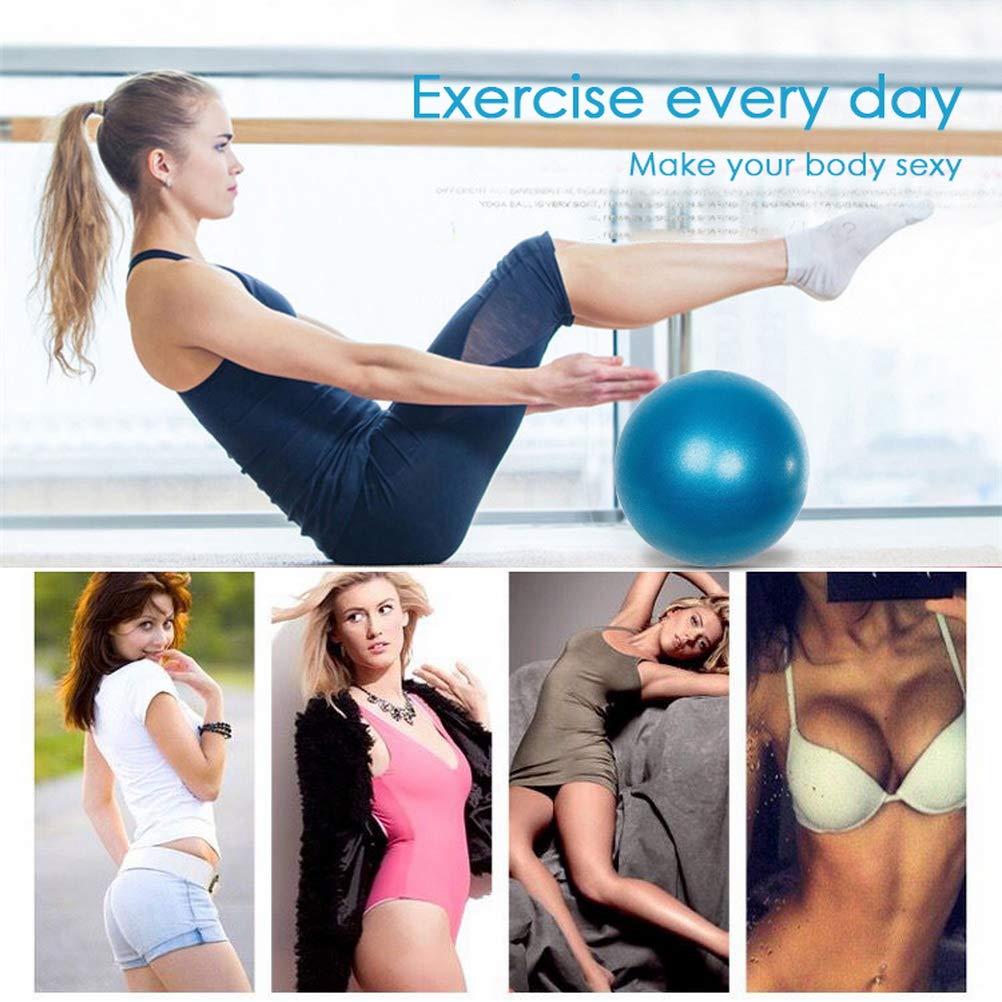 Small Pilates Ball 9 Inch Small Exercise Ball Mini Workout Yoga Balls for Gym Yoga, Core Training, Fitness, Workout, Stability, Improves Balance