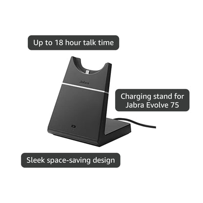 Jabra Evolve 75 Charging Stand Only – Provides Easy and Convenient Charging and Storage, Authentic Office Headset Accessory
