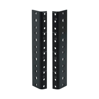 Gator Rackworks Heavy Duty Steel Rack Rail Set, 4U Rack Size (GRW-RACKRAIL-04U)