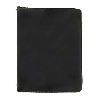 Hide & Drink, Zippered Journal Cover for Moleskine Notebook, XXL Size (8.5 x 11 in. Notebook NOT Included) Full Grain Leather, Handmade, Charcoal Black