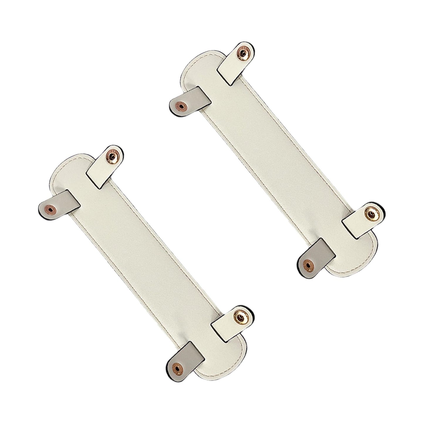Fkereg 2 Pack Leather Purse Shoulder Strap Pads for Pressure Relief, Detachable Bag Handle Wrap Cover, Crossbody Handbag Tote Straps Replacement, Backpack Handle Protector Cushion, Beige