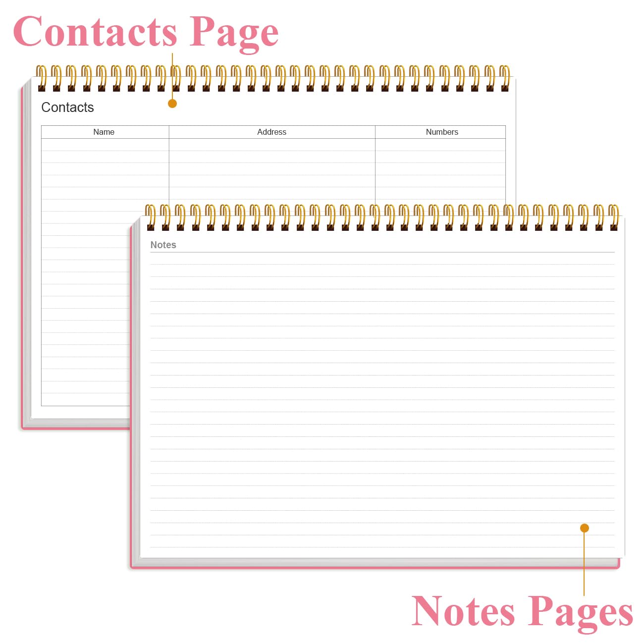 Weekly Productivity Planner - 8" x 11" Dashboard Desk Pad/Planner, Habit Tracker, Spiral Undated Weekly Planner for Office/School/Home, 54 Weeks, Pink