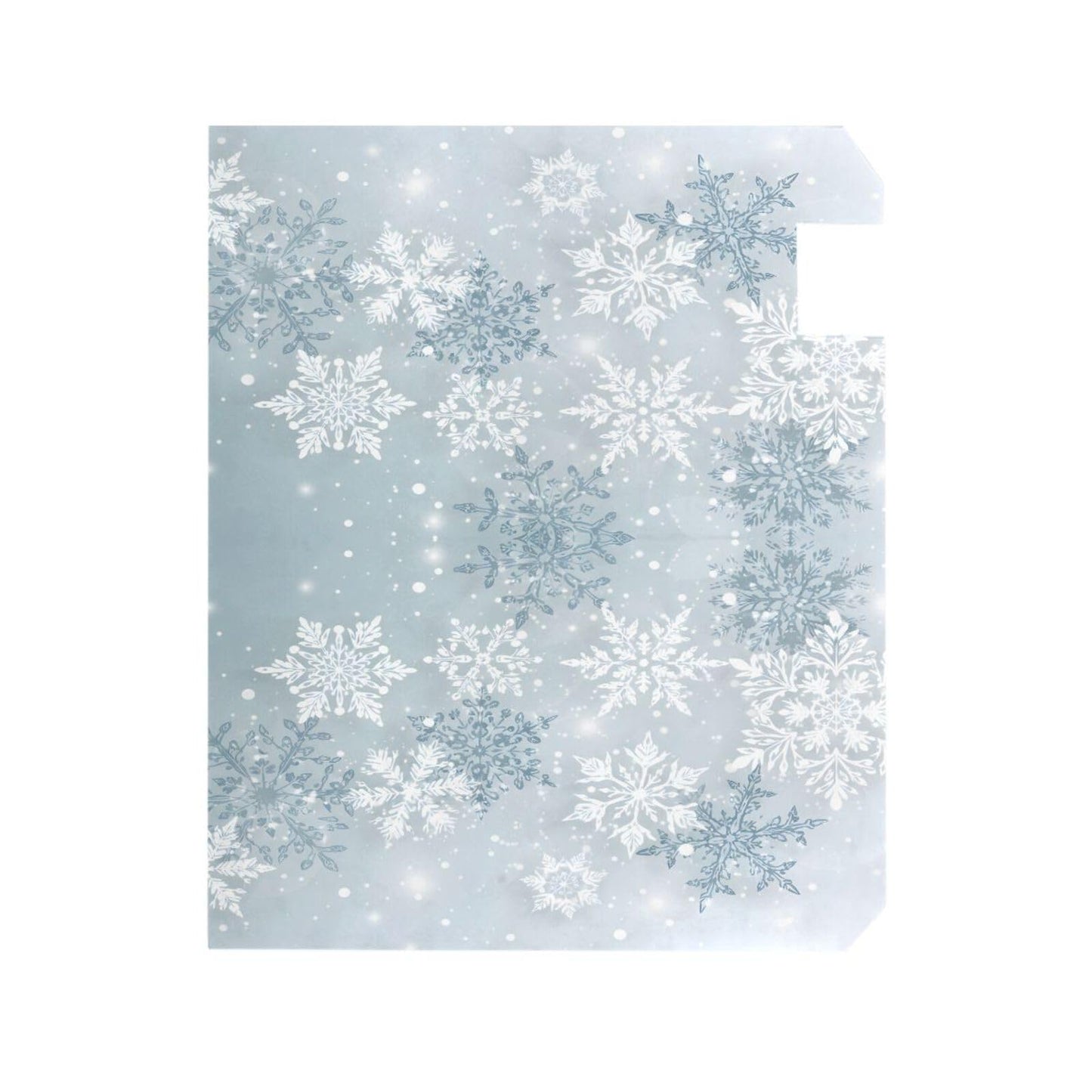 ALAZA Silver Winter Christmas Snowflake Magnetic Mailbox Cover MailWraps Garden Yard Home Decor for Outside Oversized-25.5" x20.8"