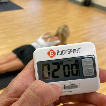 Body Sport Digital Timer Stopwatch for Fitness & Exercise Routines - Easy to Use, Battery Operated, Multifunctional Time Tracker for Home, Gym, Kitchen, Classroom, and Office Settings