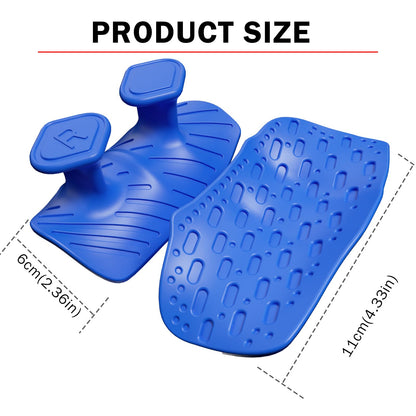 ARWROS Upgraded Anti-Slip Workout Grips - Widened and Thickened Rubber Hand Protector Ryptfit Grips for Weightlifting, Pull-ups, Gym Training and Workouts, for Men and Women (Blue)