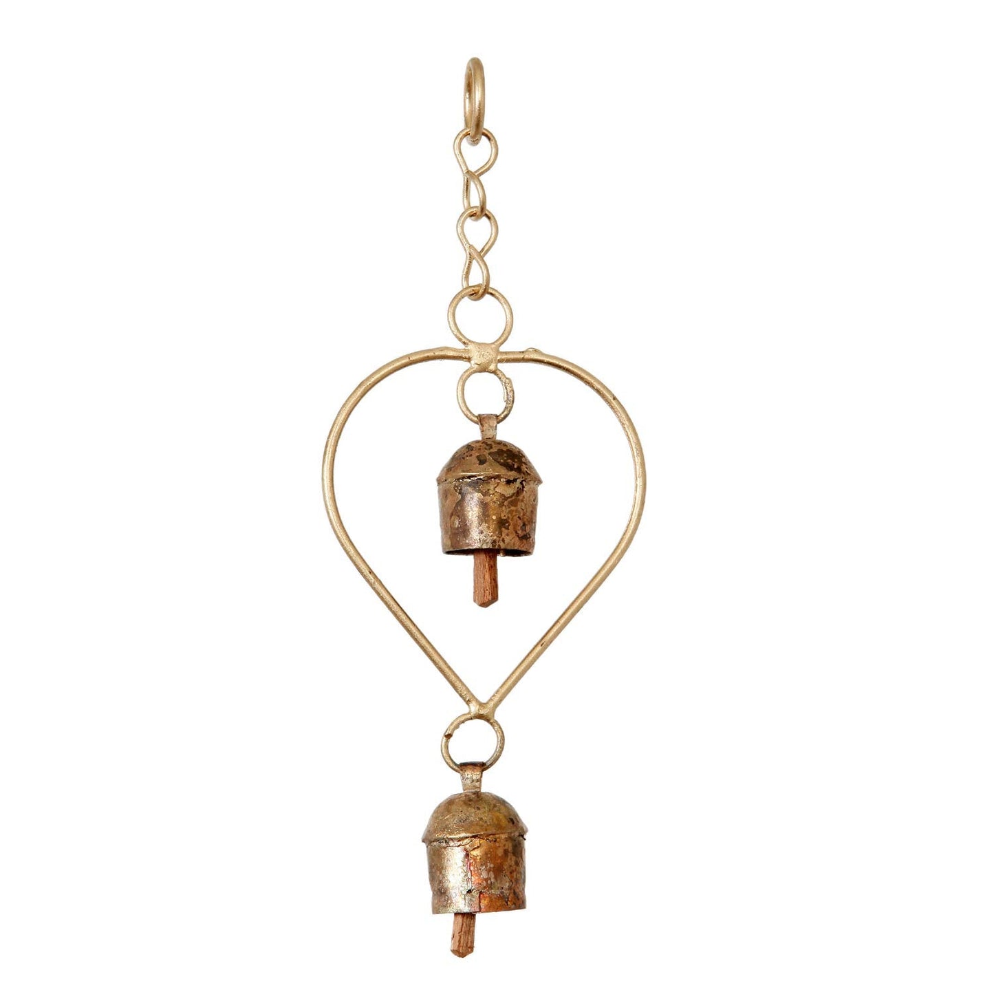 Handmade Heart Witch Wind Chime Bells for Door Valentine Day Memorial Unique Gift Loved Some One