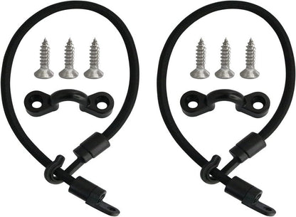 Deck Mount Connector - 2PCS Elastic Rope Bungee Rod Strap Holders for Fishing Boat & Kayak | Durable Hold Down Straps