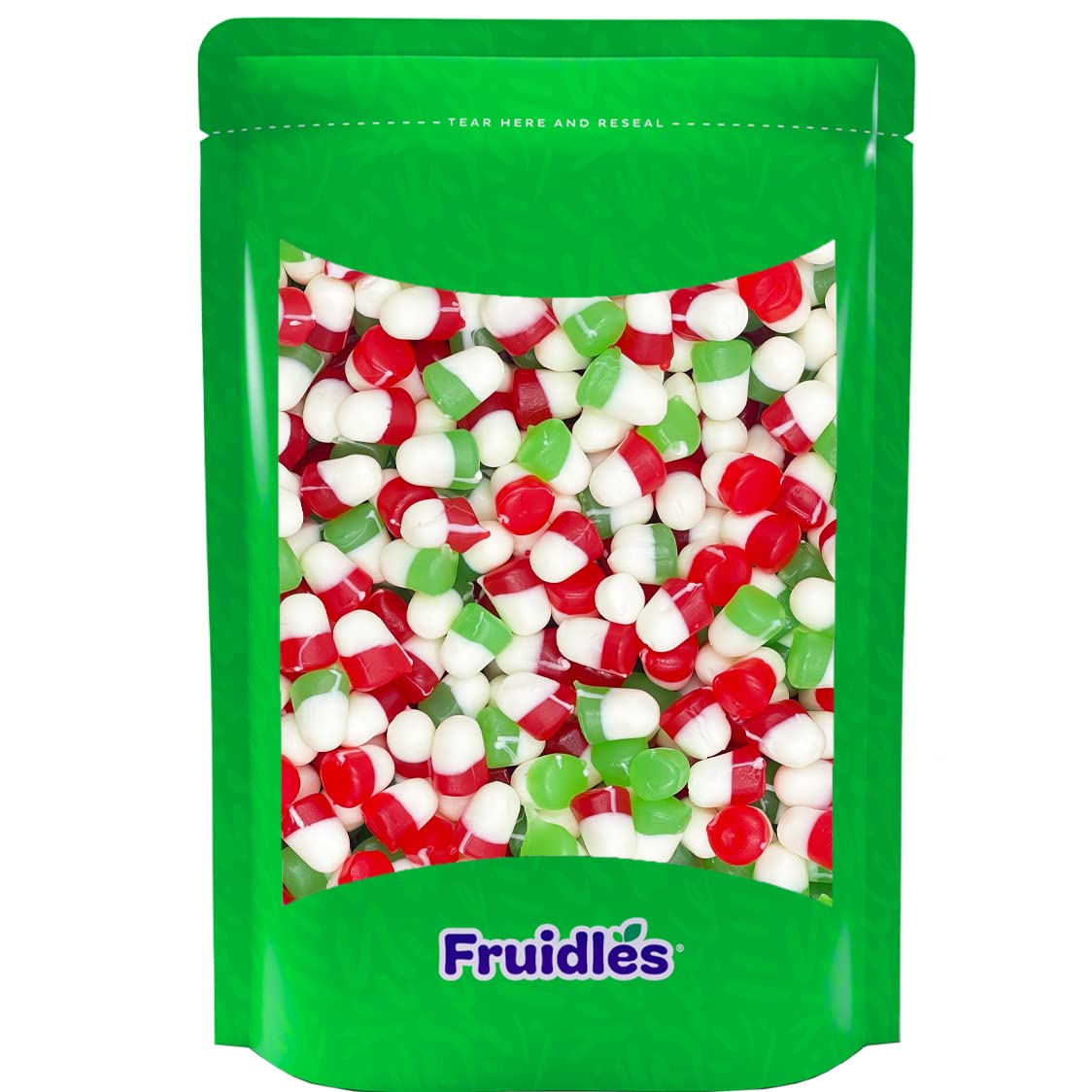 Fruidles Christmas JuJu Jelly Drops, Delicious Gummy Candy, Gluten-Free, Fun and Festive Holiday Snacking, Party Favor (1 Pound)