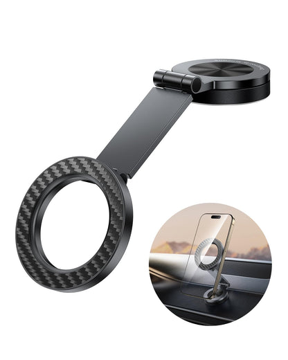 SYNCWIRE for MagSafe Car Mount - [360° Rotation] Magnetic Phone Holder for Car, Adjustable Metal Arm, Ultra Magnet, Car Magnet Phone Mount for Dashboard, Fit for iPhone 16 15 14 13 Pro Max &All Phones