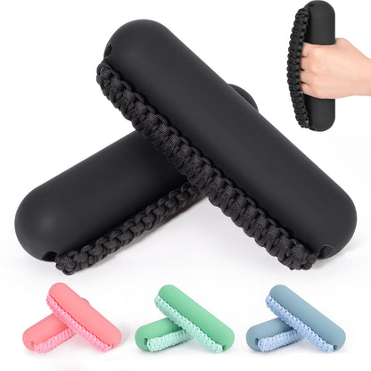 Hikeen Hand Weights Set for Women Men, Soft Dumbbells of 2 (3lb Each), Walking Weight with Hand Strap for Aerobics, Jogging, Running(Black,6lb sets)