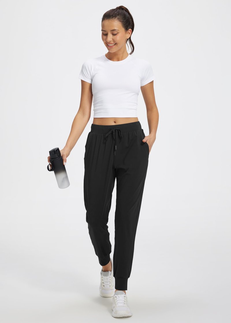 Libin Joggers for Women Yoga Sweatpants Athletic Dance Workout Leggings Tapered Lounge Casual Pants for Golf Running Cloths, Light Khaki 3XL