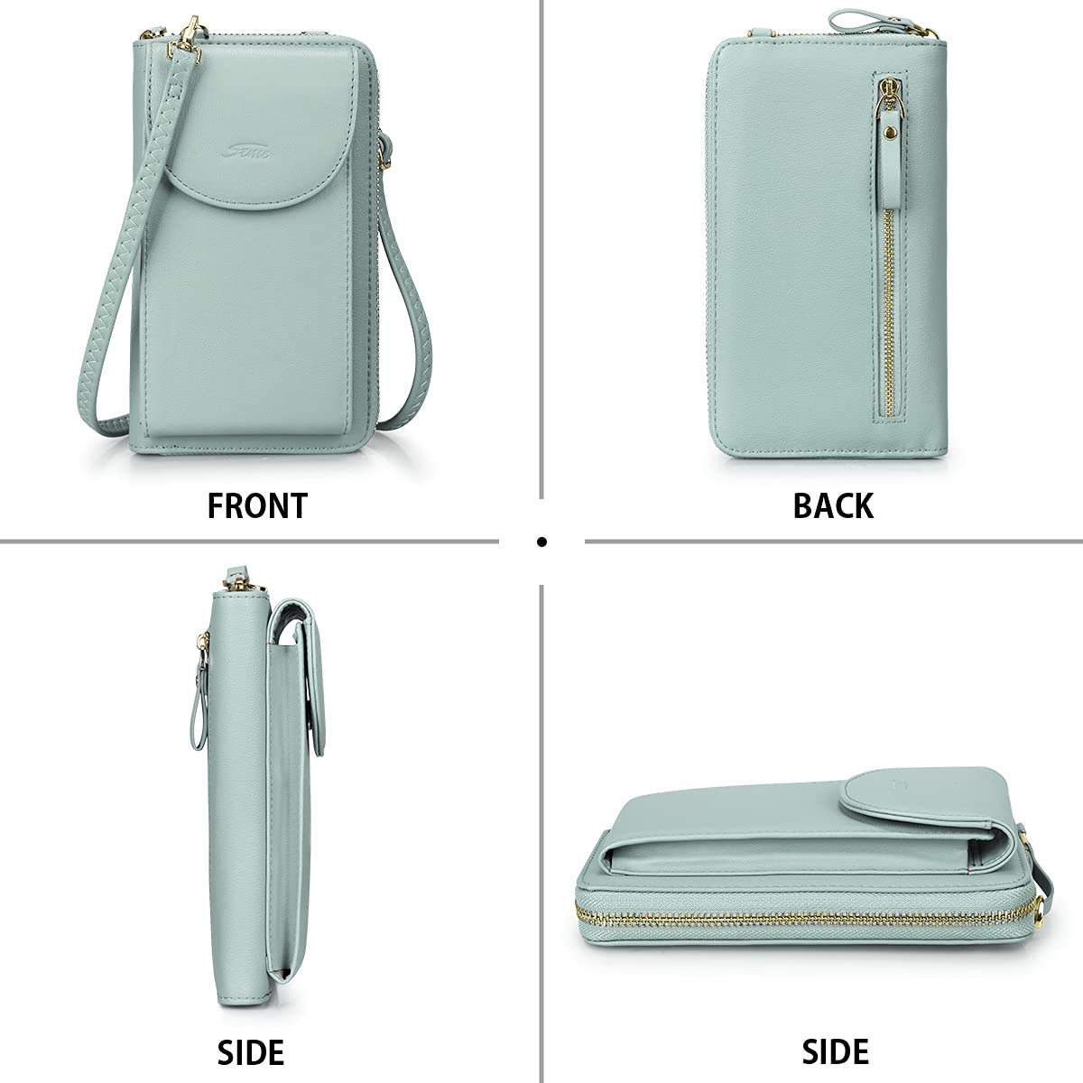 S-ZONE Small Crossbody Bags for Women Cell Phone Purse RFID Blocking Wallet Purses with Credit Card Slots